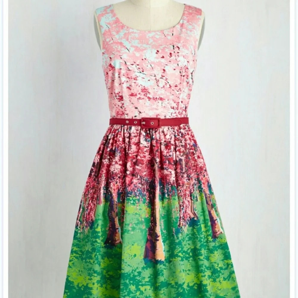 Modcloth "Spring Festive Fondescence" in Cherry Blossom